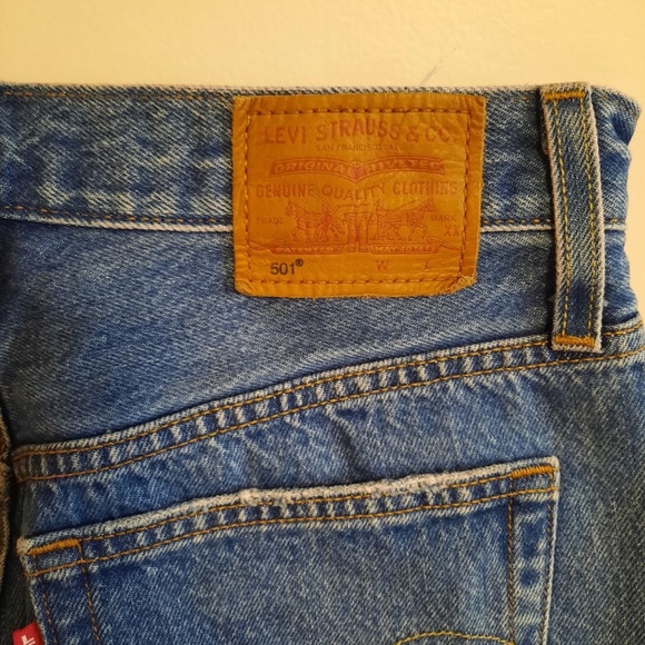 Levi's 501 Shorts - Blue W25 - Picture 6 of 7
